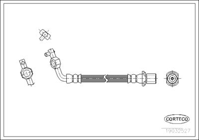 Brake Hose CORTECO 19032527