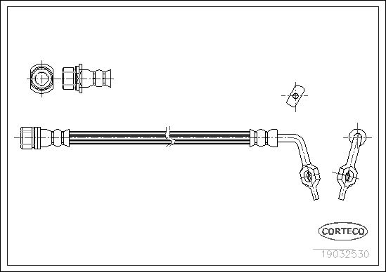 CORTECO 19032530 Brake Hose