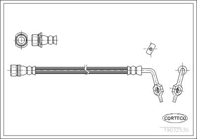Brake Hose CORTECO 19032530
