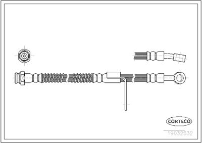 Brake Hose CORTECO 19032532