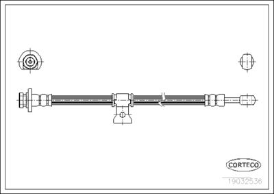 Brake Hose CORTECO 19032536