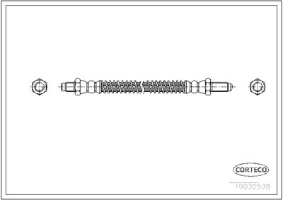Brake Hose CORTECO 19032538
