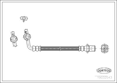Brake Hose CORTECO 19032548