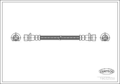 Brake Hose CORTECO 19032550