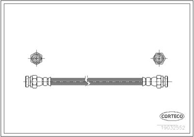 Brake Hose CORTECO 19032552