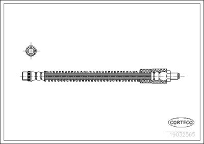 Brake Hose CORTECO 19032565
