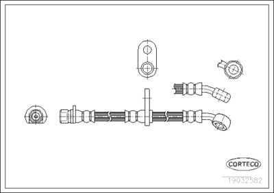 Brake Hose CORTECO 19032582