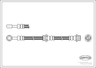 Brake Hose CORTECO 19032588