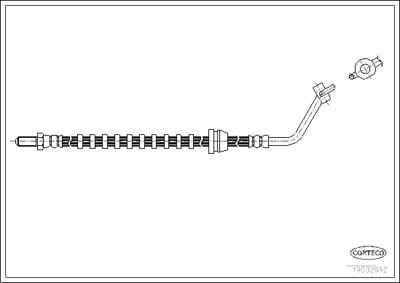Brake Hose CORTECO 19032592