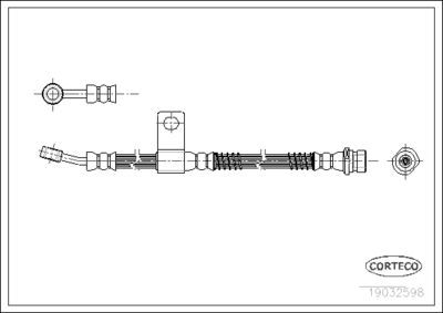 Brake Hose CORTECO 19032598