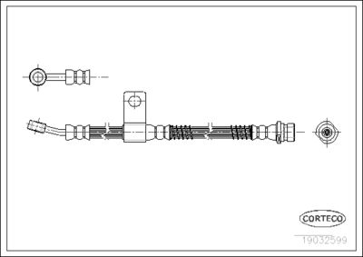 Brake Hose CORTECO 19032599