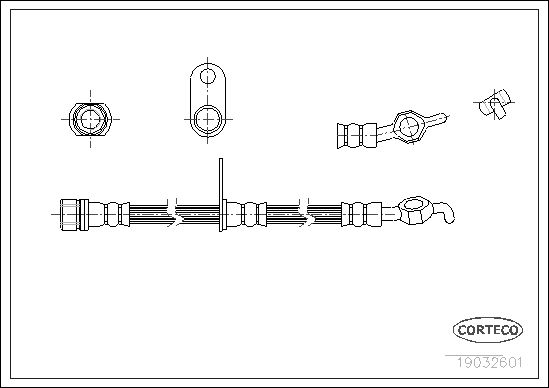 CORTECO 19032601 Brake Hose