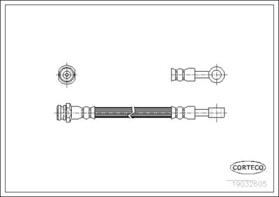 Brake Hose CORTECO 19032605