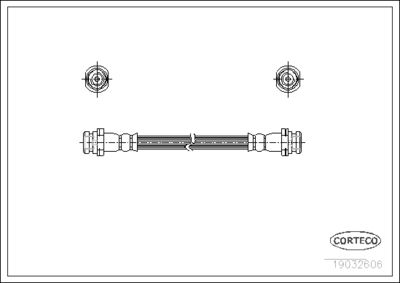 Brake Hose CORTECO 19032606