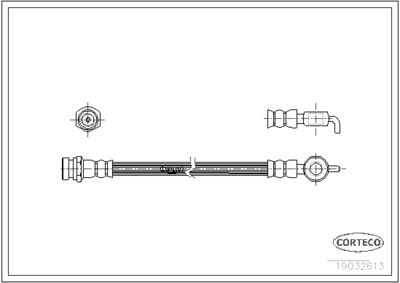 Brake Hose CORTECO 19032613