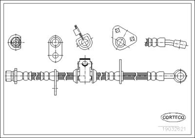 Brake Hose CORTECO 19032621