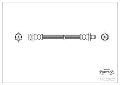 Brake Hose CORTECO 19032622