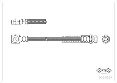 Brake Hose CORTECO 19032624