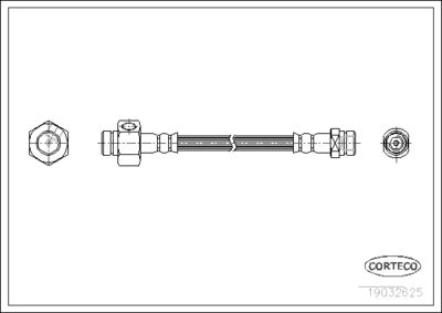 Brake Hose CORTECO 19032625