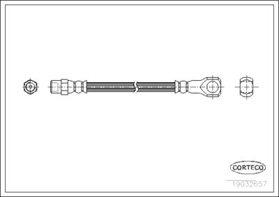 Brake Hose CORTECO 19032657