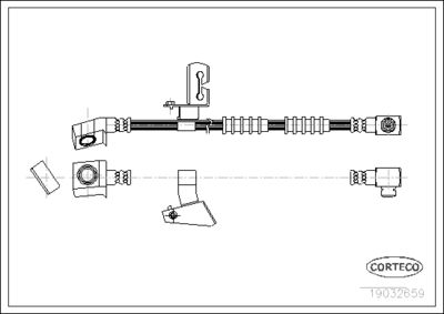 Brake Hose CORTECO 19032659