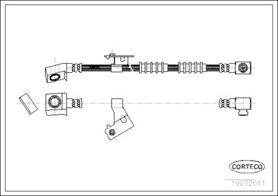 Brake Hose CORTECO 19032661