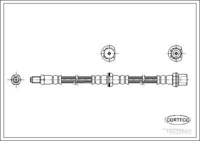Brake Hose CORTECO 19032662