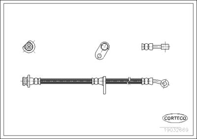 Brake Hose CORTECO 19032669