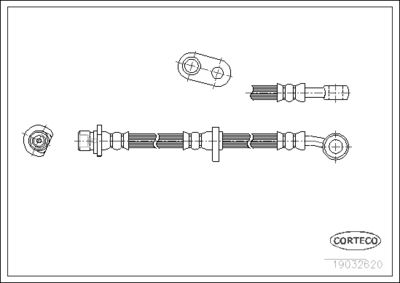 Brake Hose CORTECO 19032670