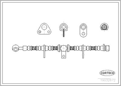 Brake Hose CORTECO 19032672