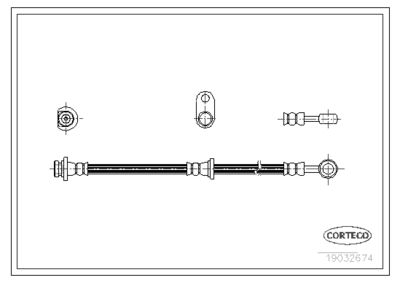 Brake Hose CORTECO 19032674