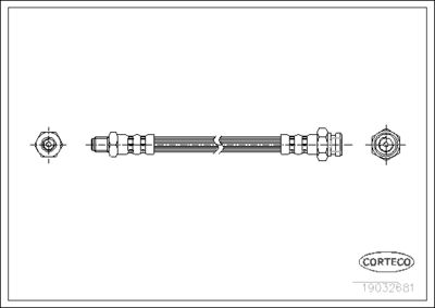 Brake Hose CORTECO 19032681