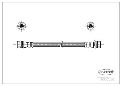 Brake Hose CORTECO 19032682