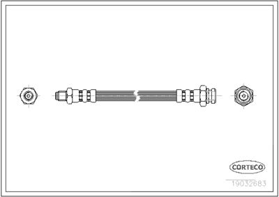 Brake Hose CORTECO 19032683