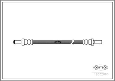 Brake Hose CORTECO 19032686
