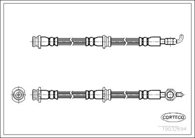 Brake Hose CORTECO 19032694