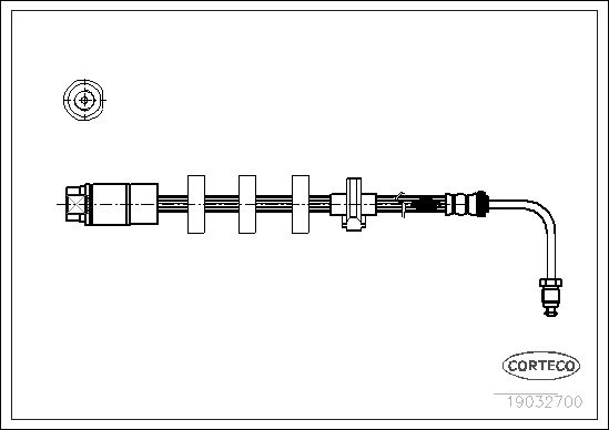CORTECO 19032700 Brake Hose