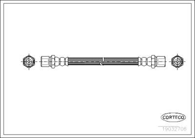 Brake Hose CORTECO 19032706