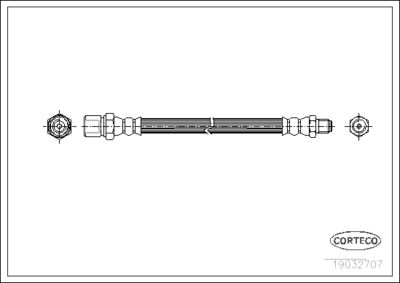Brake Hose CORTECO 19032707