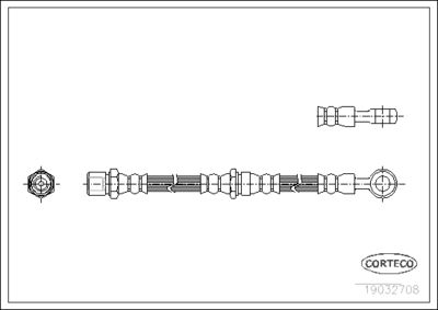 Brake Hose CORTECO 19032708