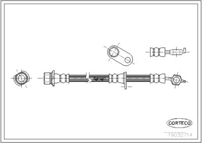 Brake Hose CORTECO 19032714