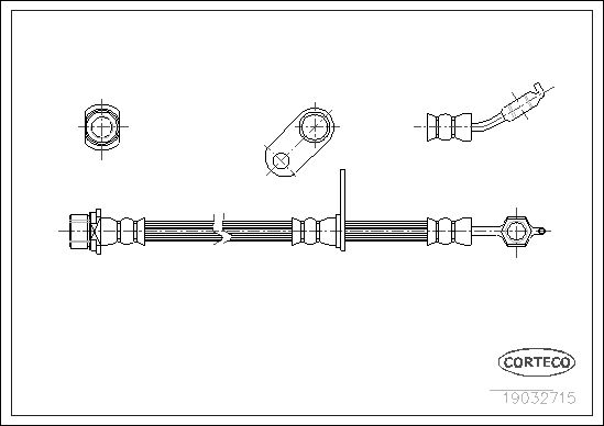 CORTECO 19032715 Brake Hose