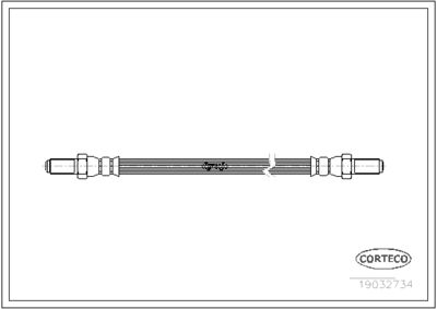 Brake Hose CORTECO 19032734