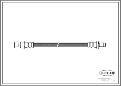 Brake Hose CORTECO 19032739