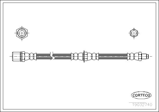 CORTECO 19032740 Brake Hose