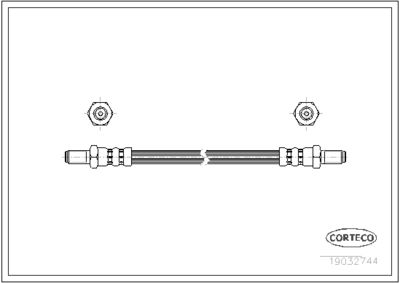 Brake Hose CORTECO 19032744