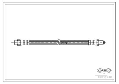 Brake Hose CORTECO 19032746
