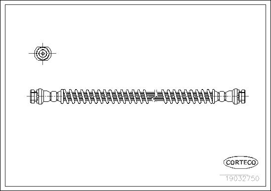 CORTECO 19032750 Brake Hose