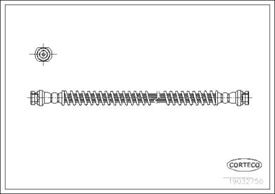 Brake Hose CORTECO 19032750