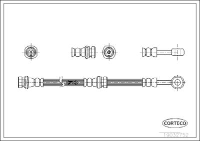 Brake Hose CORTECO 19032752